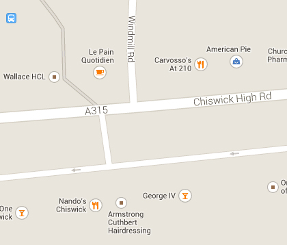 Armstrong Cuthbert on Google maps